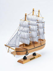 Sailing Boat Decorative Showpiece - Brown - MARKET 99