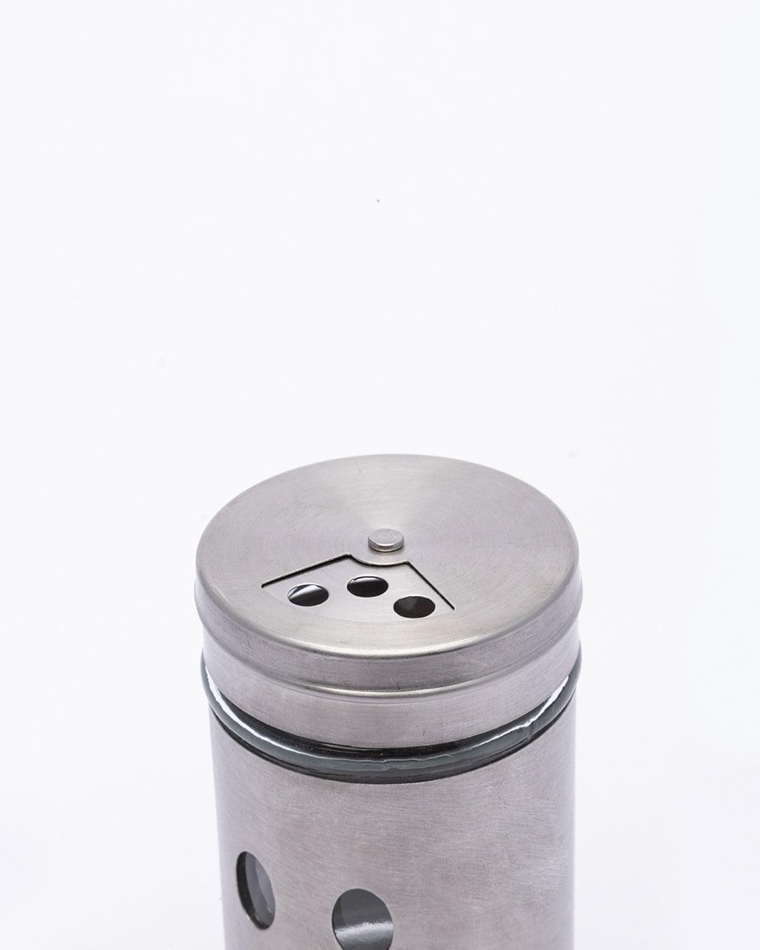 Salt & Pepper Set, Silver, Stainless Steel, Glass, Set of 2, 100 mL -  MARKET99 – MARKET 99