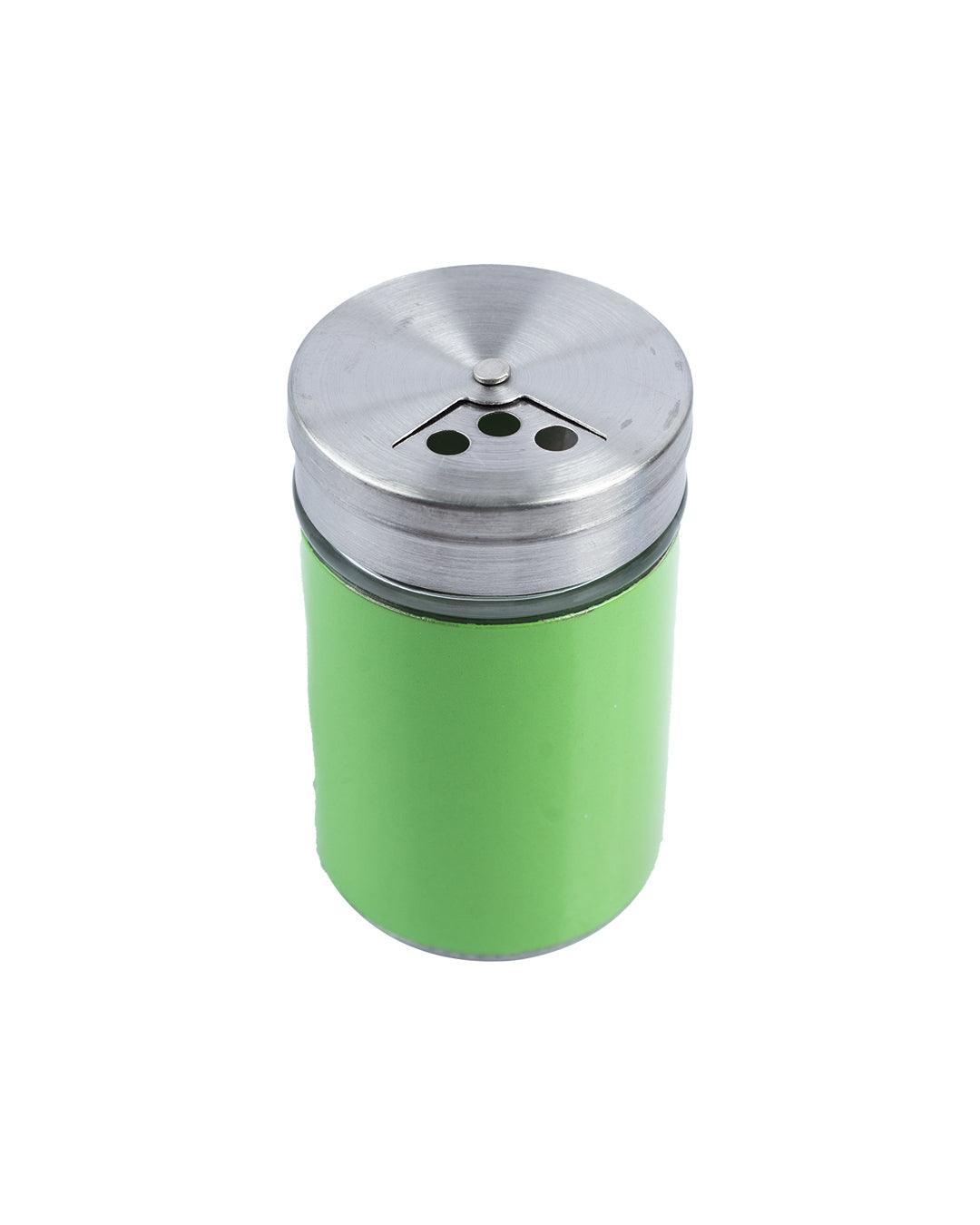 Salt & Pepper Shaker, Green & Blue, Stainless Steel, Set of 2 - MARKET 99