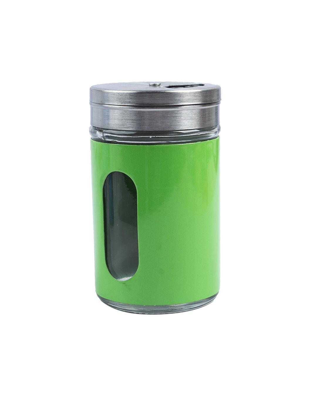 Salt & Pepper Shaker, Green & Blue, Stainless Steel, Set of 2 - MARKET 99