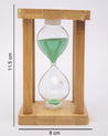 Sand Timer, Hour Glass, for Home Decor, Green, MDF - MARKET 99