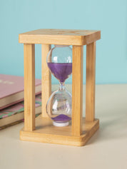 Sand Timer, Hour Glass, for Home Decor, Purple, MDF - MARKET 99