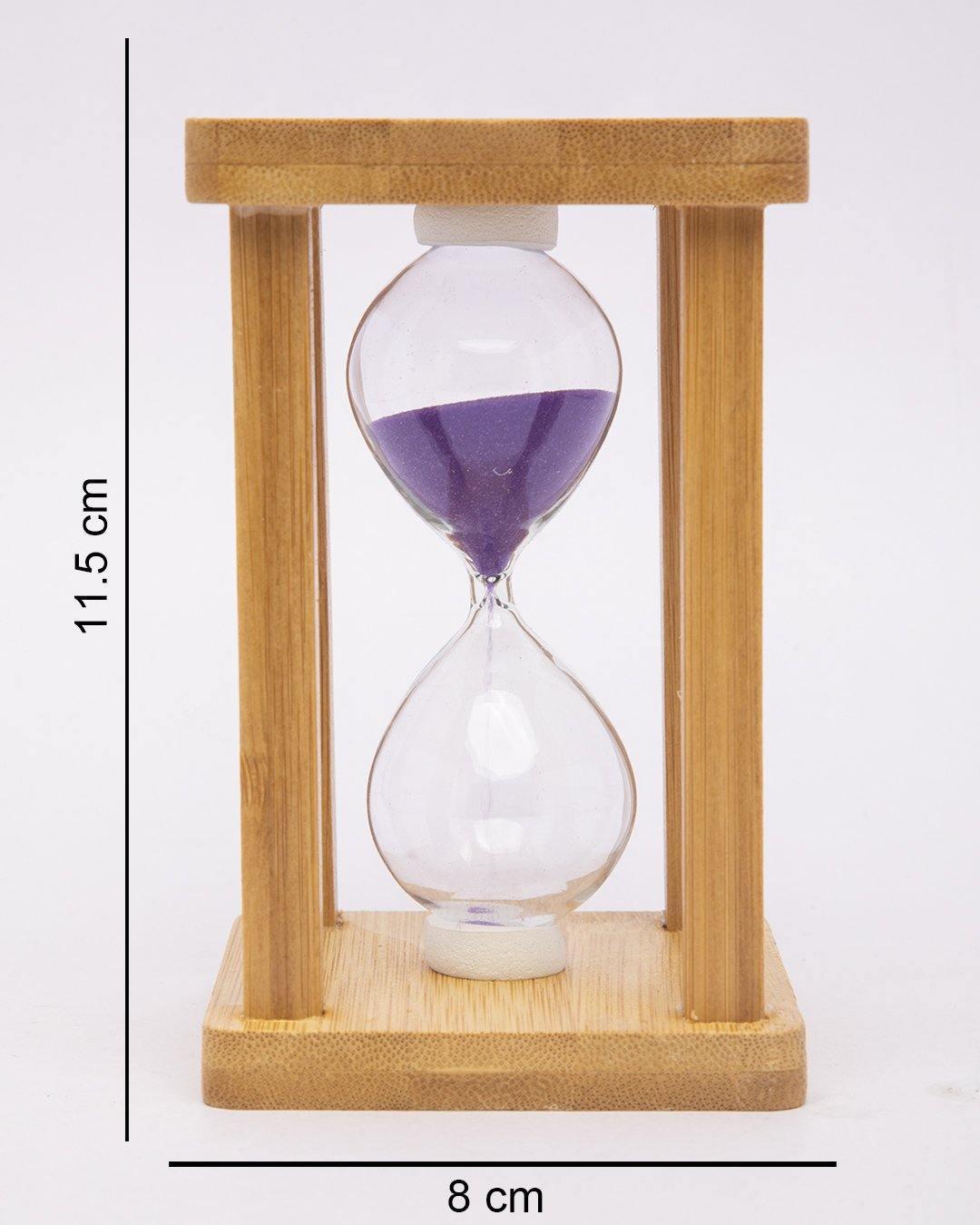 Sand Timer, Hour Glass, for Home Decor, Purple, MDF - MARKET 99