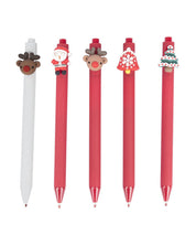 Santa Claus Bobble Head Ball Pens (Assorted Colour, Set Of 3) - MARKET 99