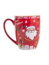 Santa Claus Face Print - Christmas Coffee Mug - 300 Ml - MARKET 99