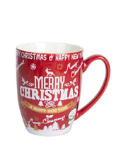 Santa Claus Face Print - Christmas Coffee Mug - 300 Ml - MARKET 99