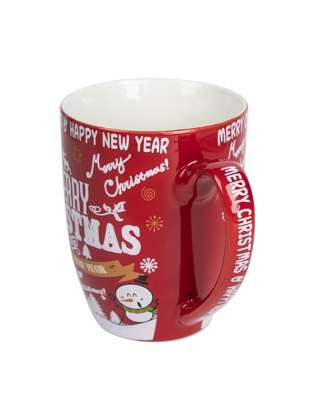 Santa Claus Face Print - Christmas Coffee Mug - 300 Ml - MARKET 99