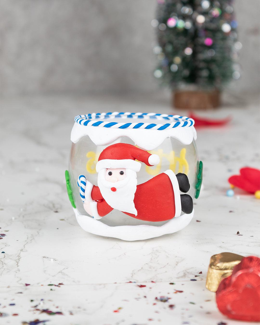 Santa Claus Tea Light Candle Holder (Assorted Color, Only One Piece) - MARKET 99