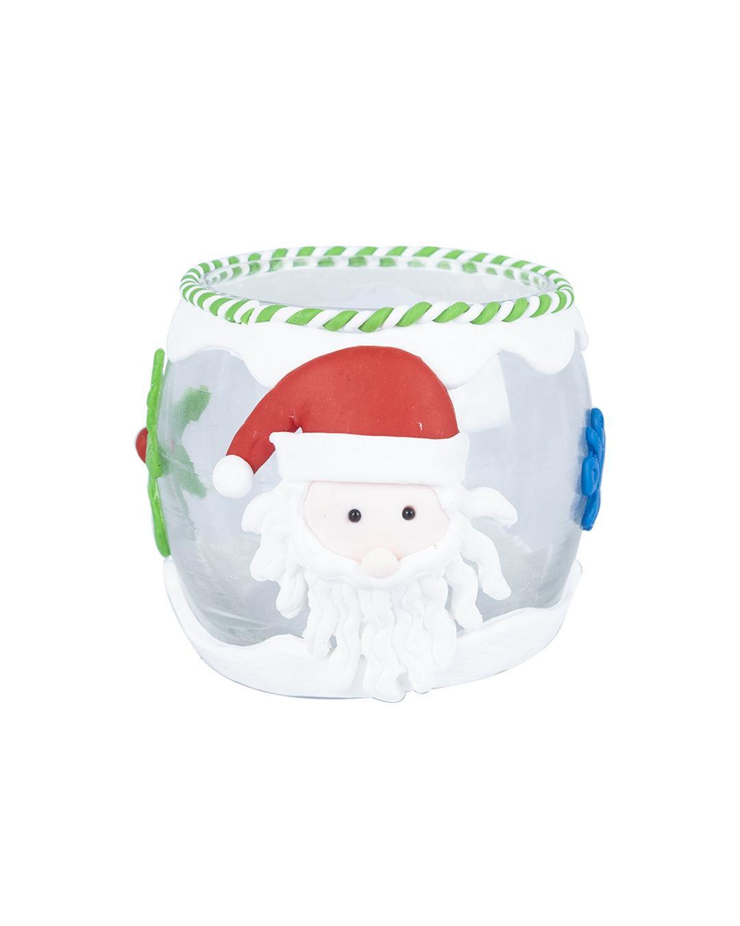Santa Claus Tea Light Candle Holder (Assorted Color, Only One Piece) - MARKET 99
