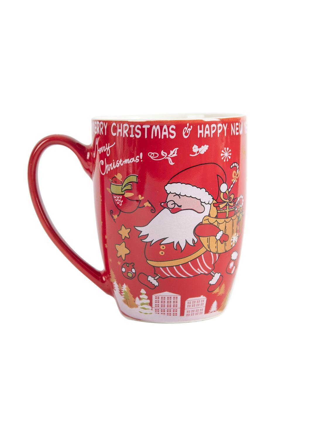 Santa Claus With Gifts Print - Christmas Coffee Mug - 300 Ml - MARKET 99