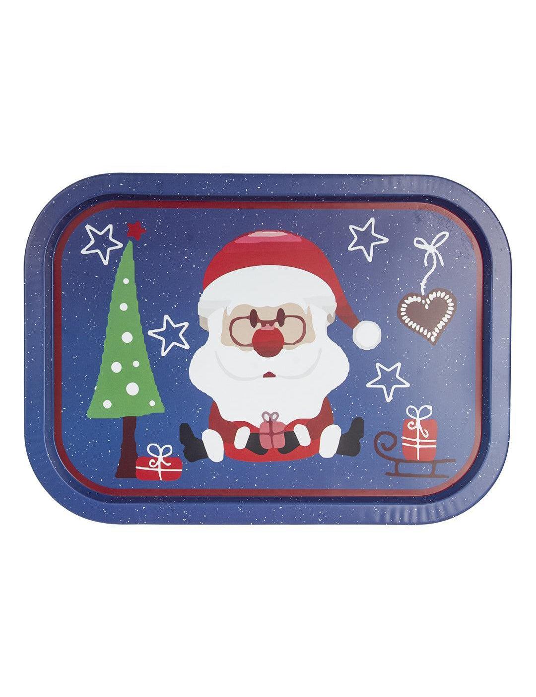 Santa Claus With Specs Print - Christmas Santa Tray - MARKET 99