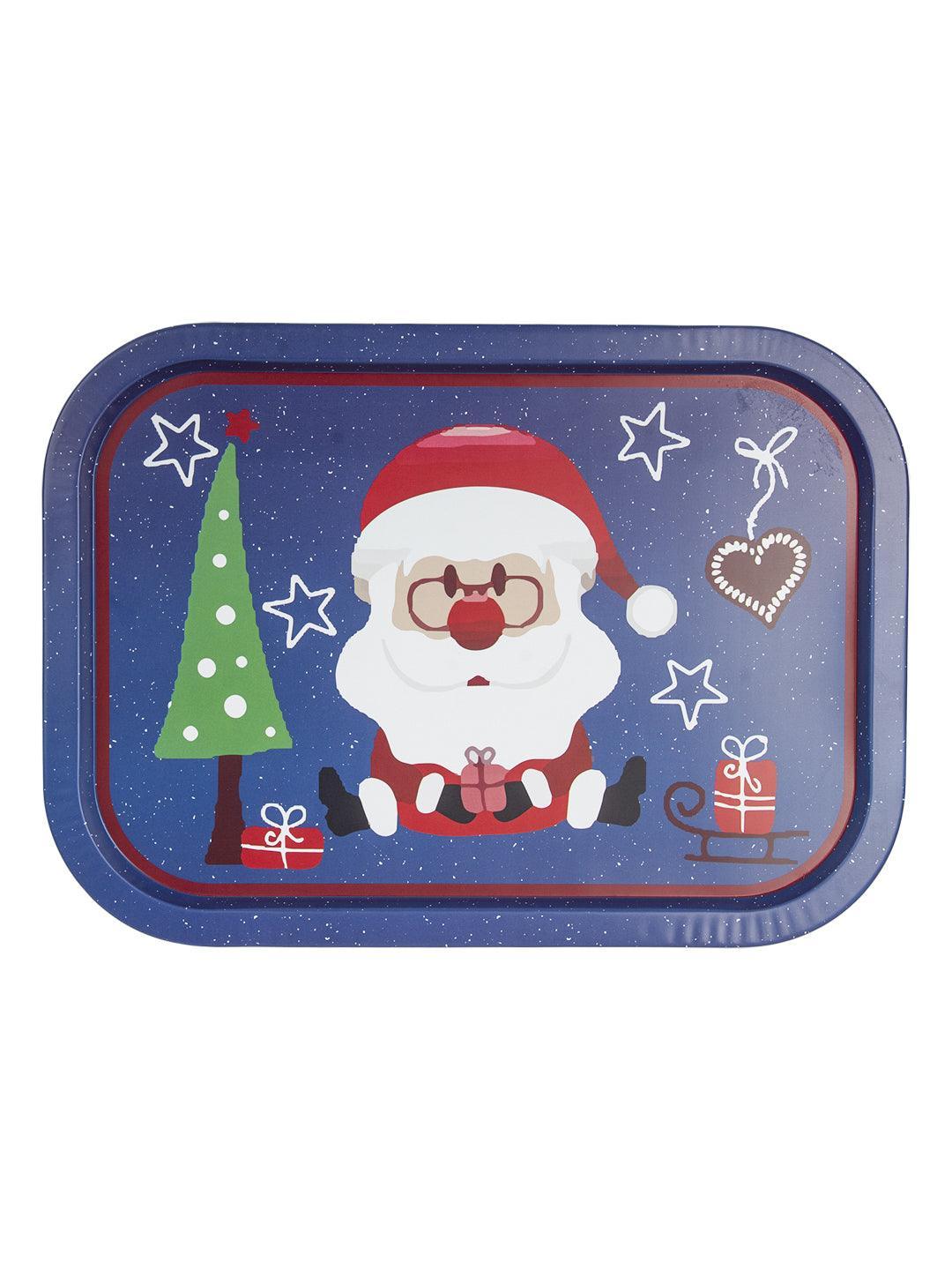 Santa Claus With Specs Print - Christmas Santa Tray - MARKET 99