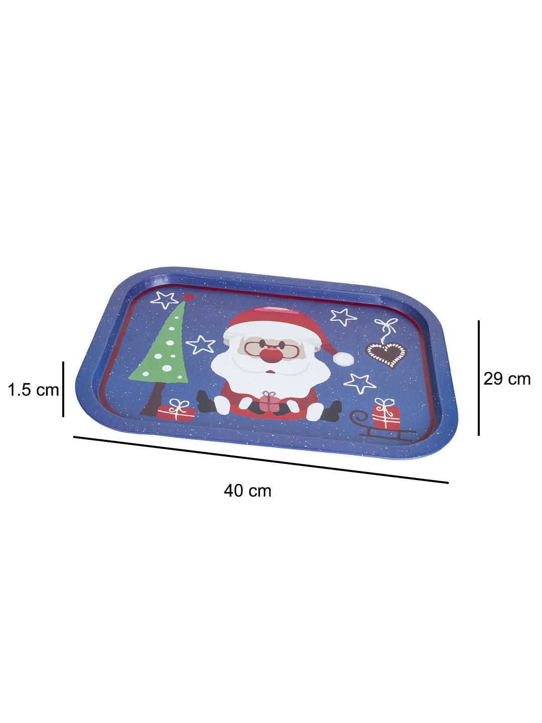 Santa Claus With Specs Print - Christmas Santa Tray - MARKET 99