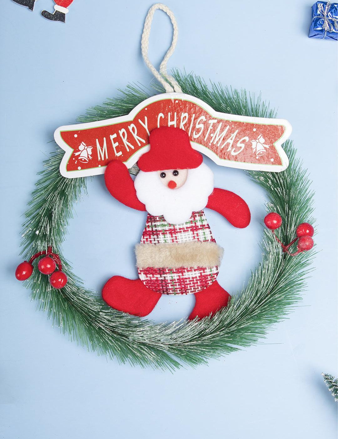 Santa Design - Christmas Hanging Wreath - MARKET 99