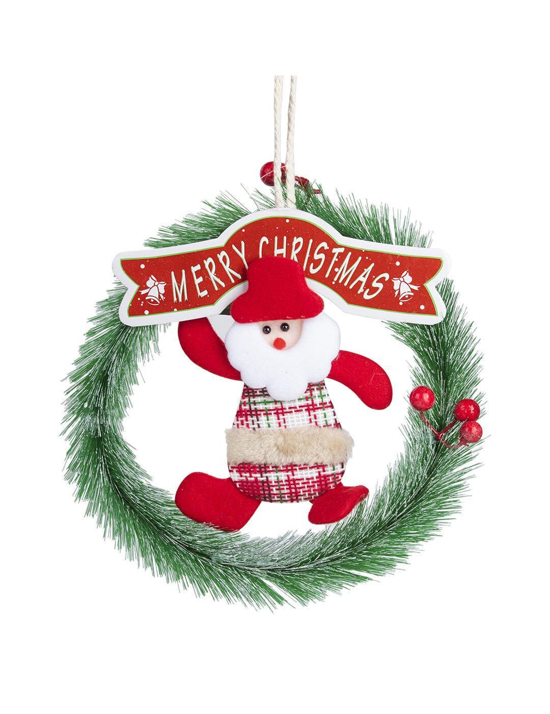 Santa Design - Christmas Hanging Wreath - MARKET 99