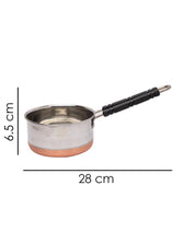 Saucepan, with Copper Plated Bottom, Silver, Stainless Steel, 1 Litre - MARKET 99