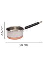 Saucepan, with Copper Plated Bottom, Silver, Stainless Steel, 1 Litre - MARKET 99