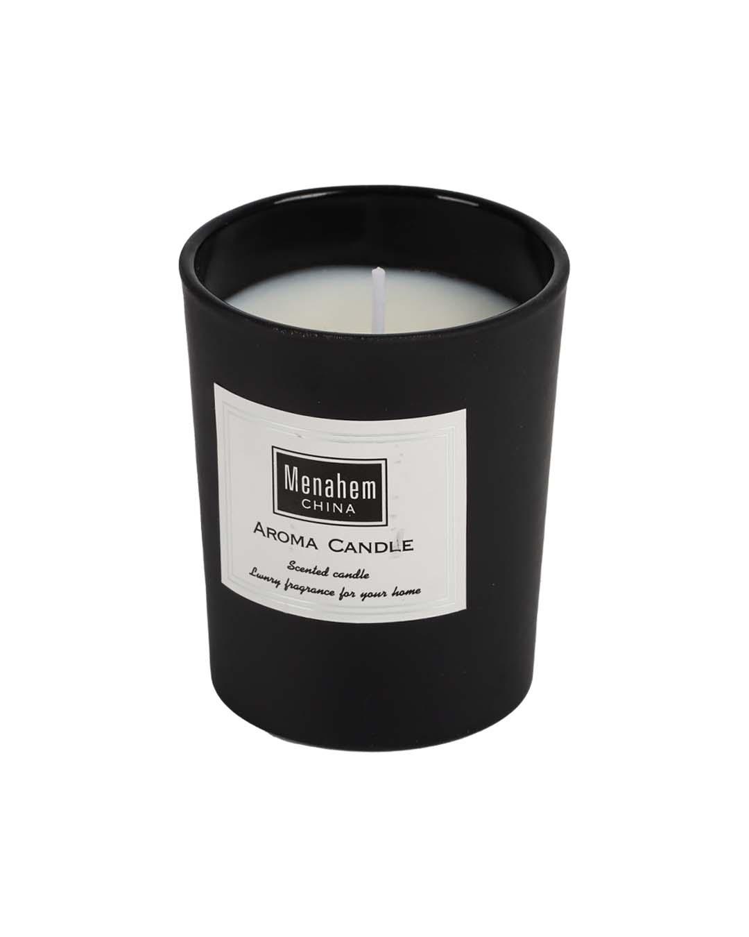 Scented Candle, Black, Wax - MARKET 99