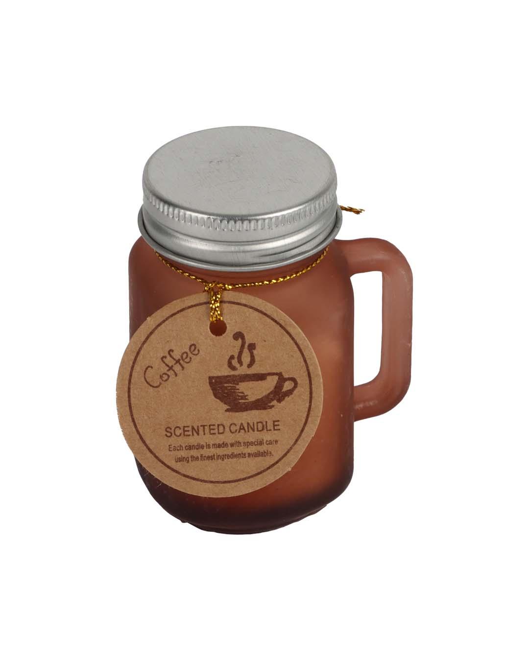 Scented Candle, Brown, Wax - MARKET 99