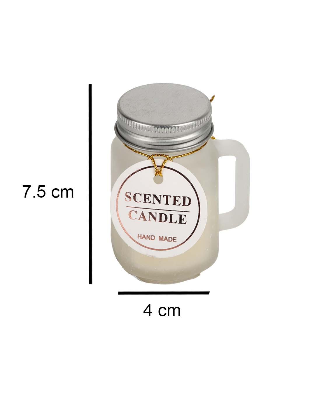 Scented Candle, Off-White, Wax - MARKET 99