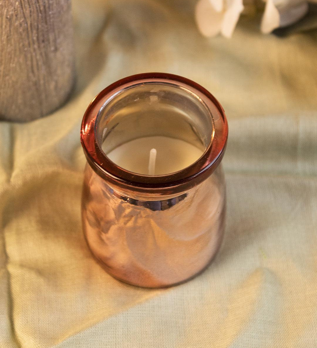 Scented Candle, Pink, Wax - MARKET 99