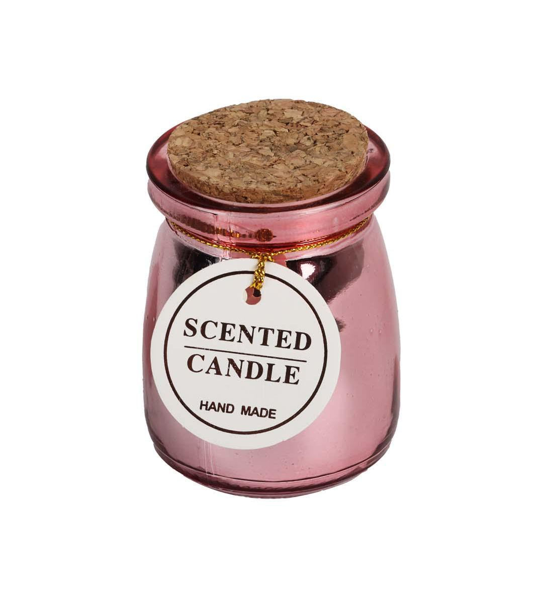 Scented Candle, Pink, Wax - MARKET 99