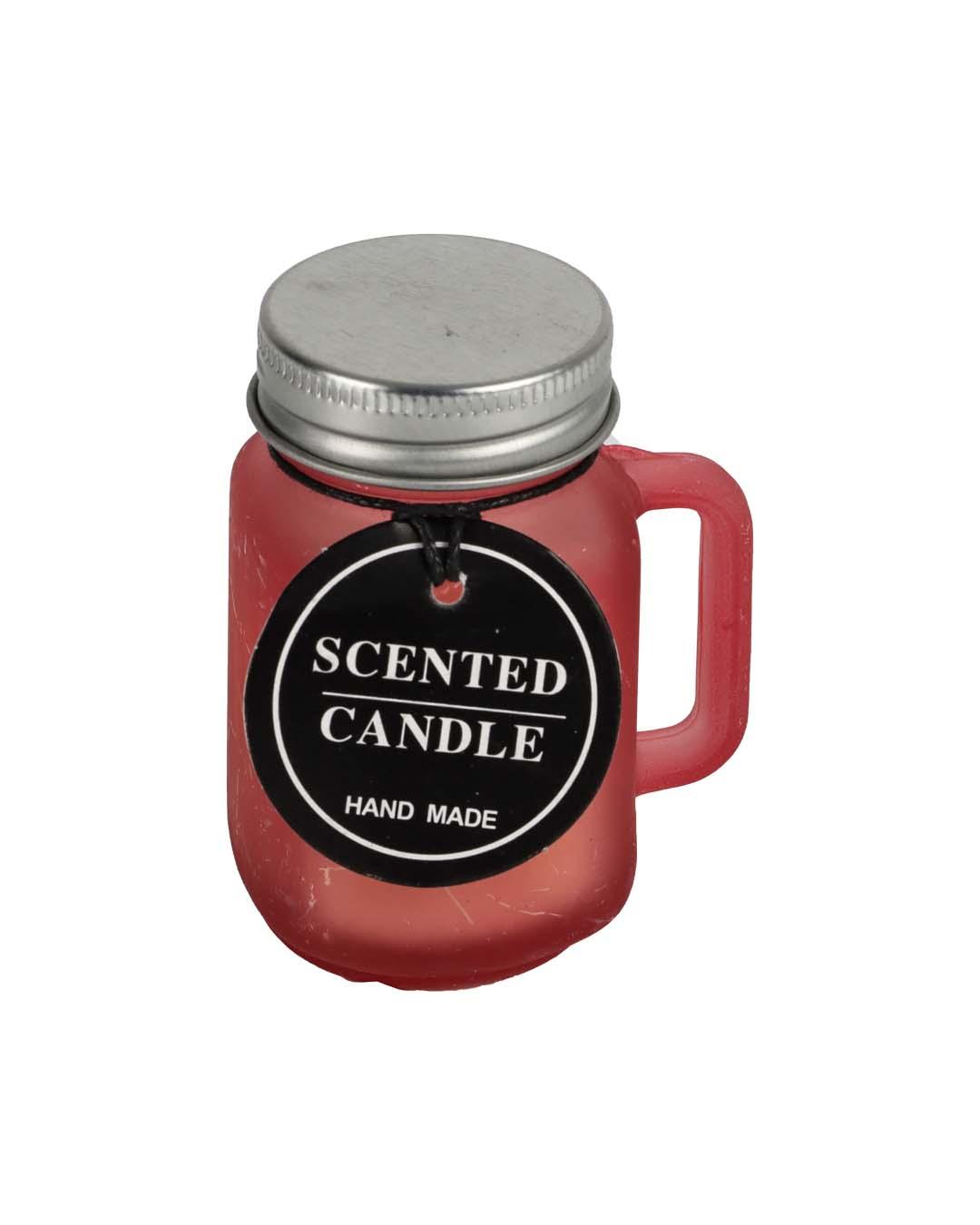 Scented Candle, Red, Wax - MARKET 99