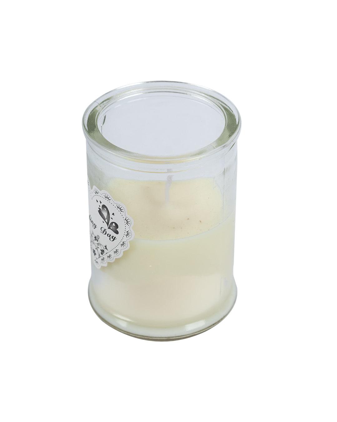 Scented Candle, Yellow, Wax - MARKET 99