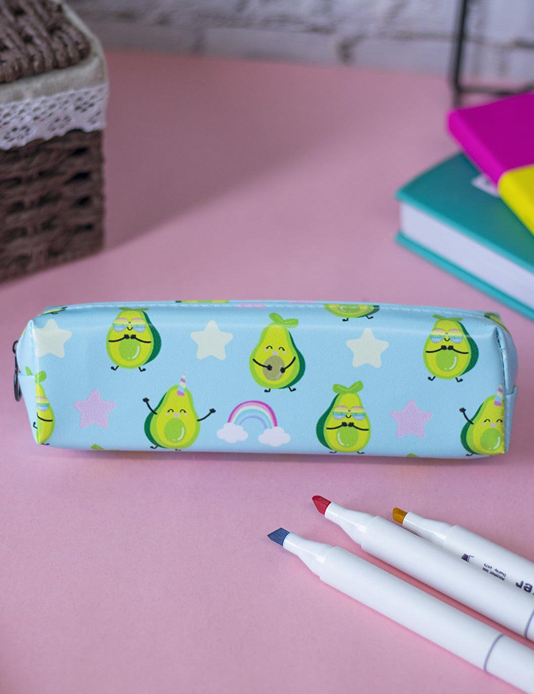 School Pencil Pouch - Avacado Printed - MARKET 99