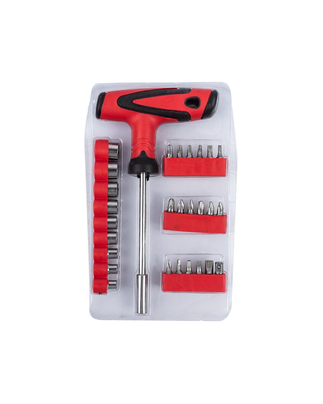 Screwdriver Set, 18 Precision Bids & 9 Sockets, Multicolour, Mild Steel - MARKET 99