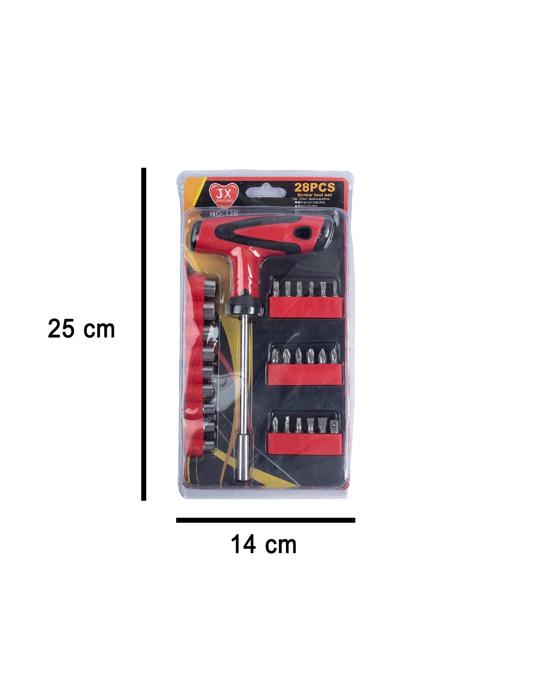 Screwdriver Set, 18 Precision Bids & 9 Sockets, Multicolour, Mild Steel - MARKET 99