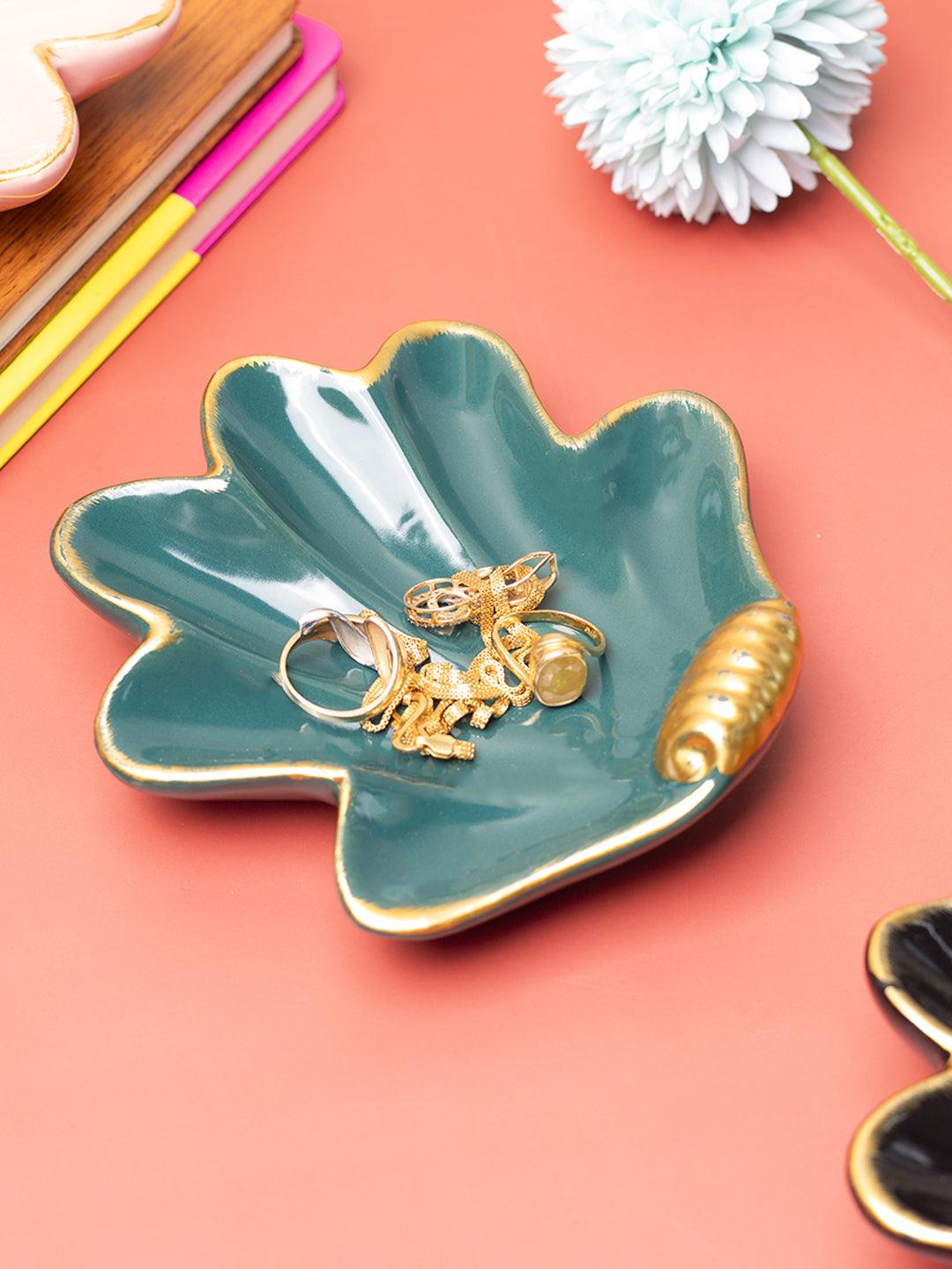 Sea Shell Jewllery Tray Holder - Sea Green - MARKET 99