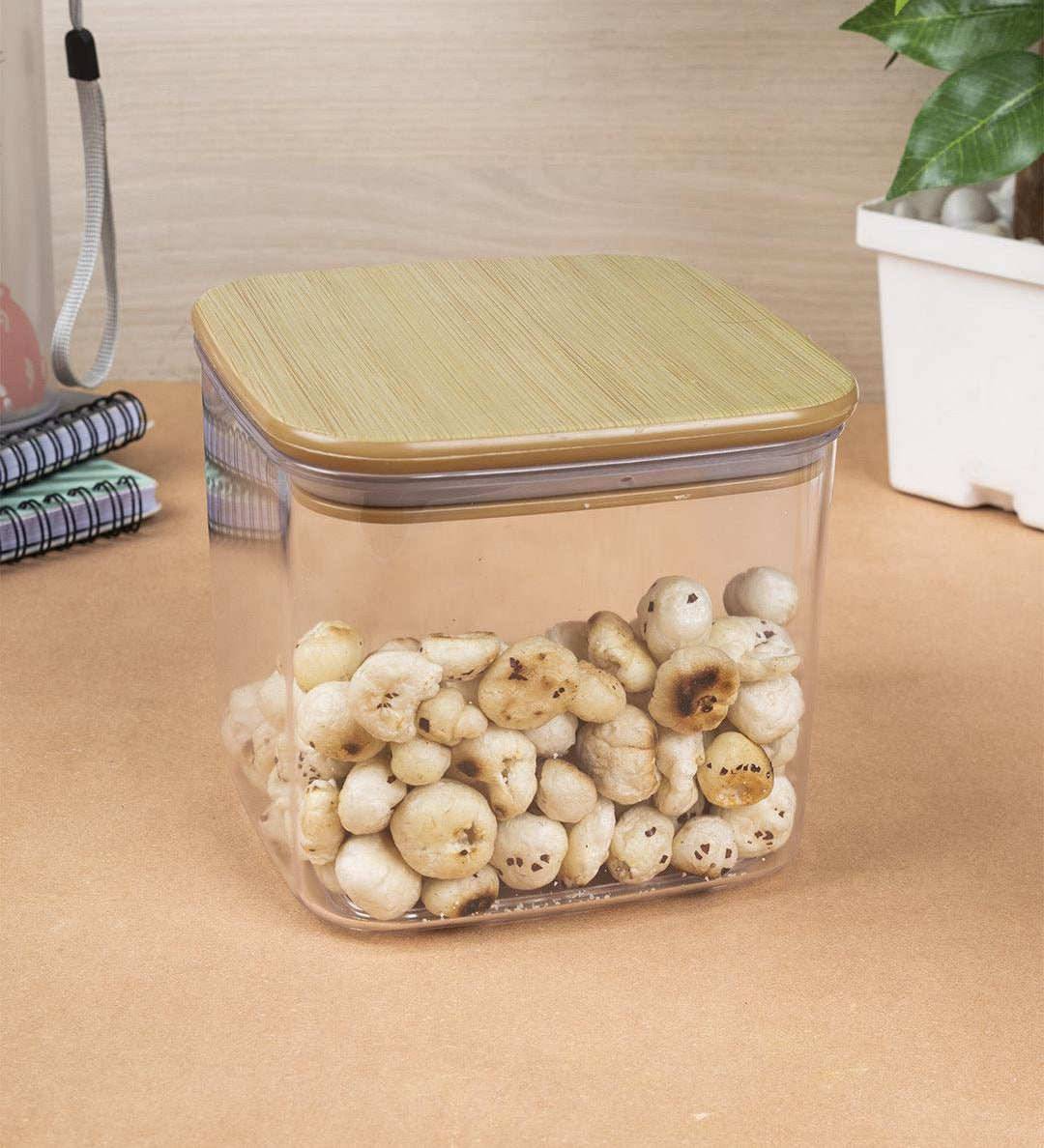 Sealed Container, Brown, Plastic, 1 Litre - MARKET 99