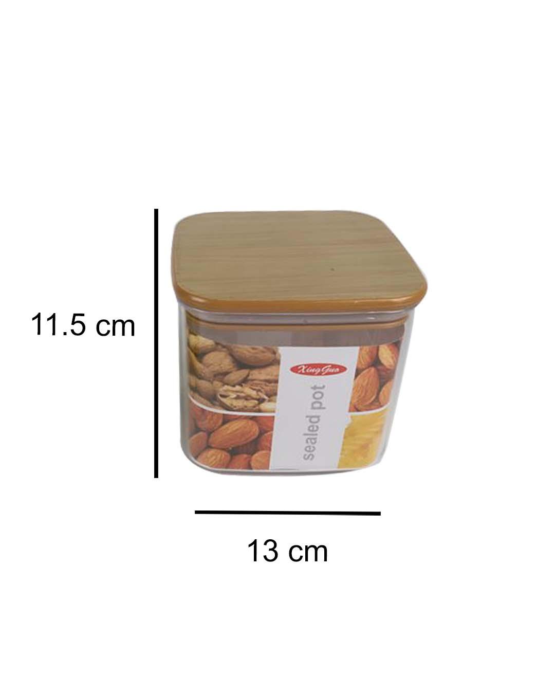 Sealed Container, Brown, Plastic, 1 Litre - MARKET 99