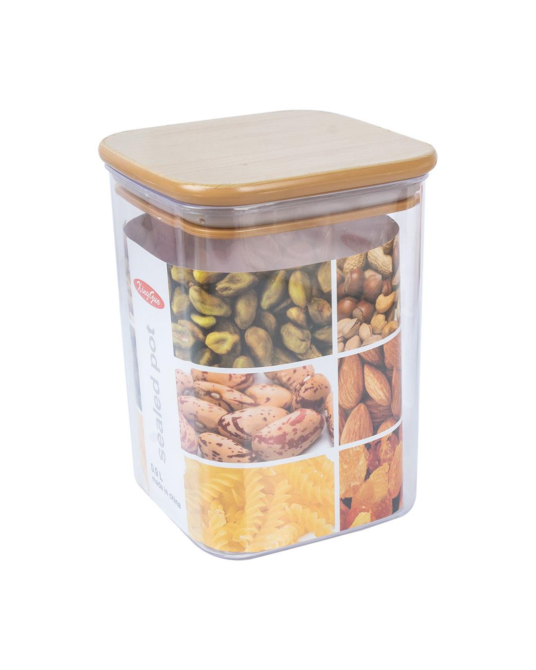Sealed Container, Brown, Plastic, 900 mL - MARKET 99
