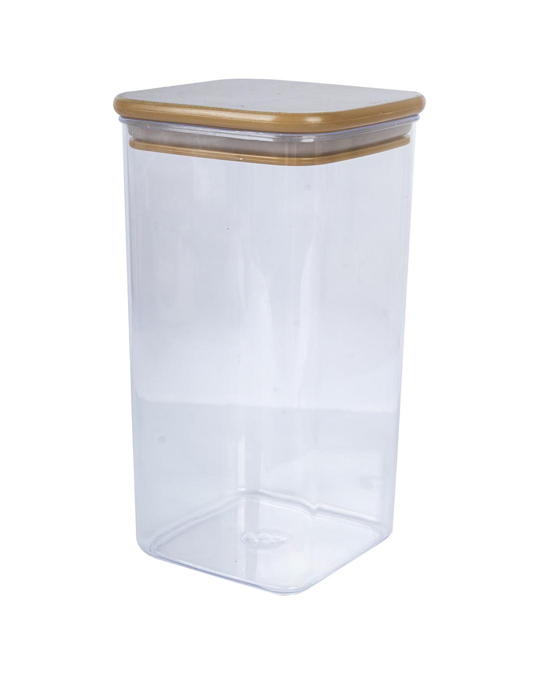 Sealed Container, Brown, Plastic Lid, 1.3 Litre - MARKET 99