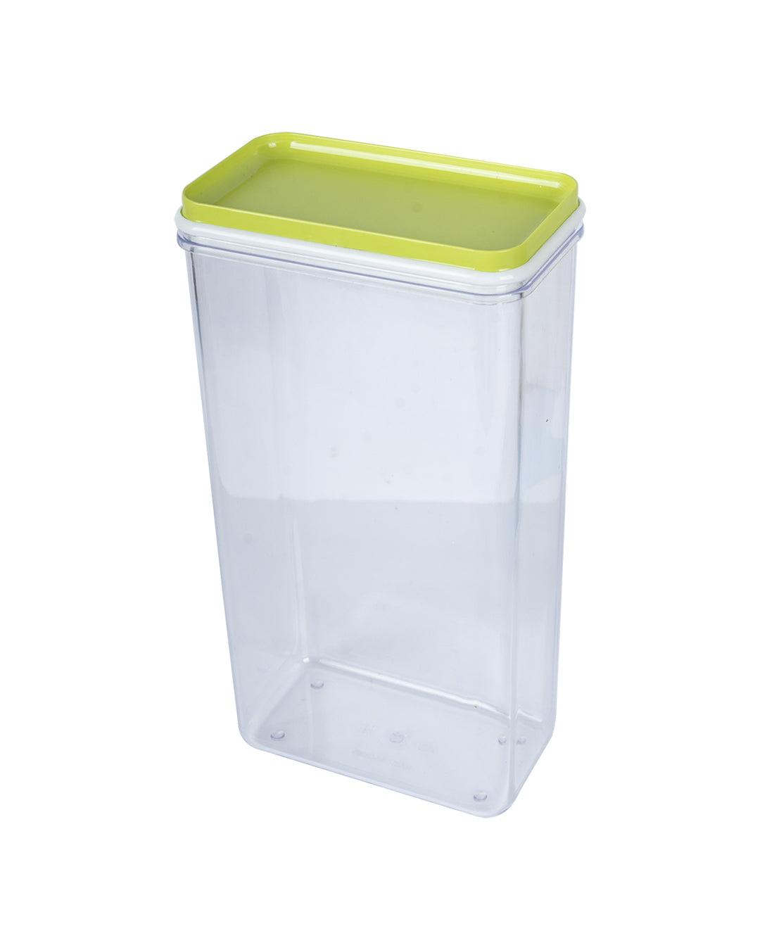 Sealed Jar, Green, Plastic, 1.7 Litre - MARKET 99