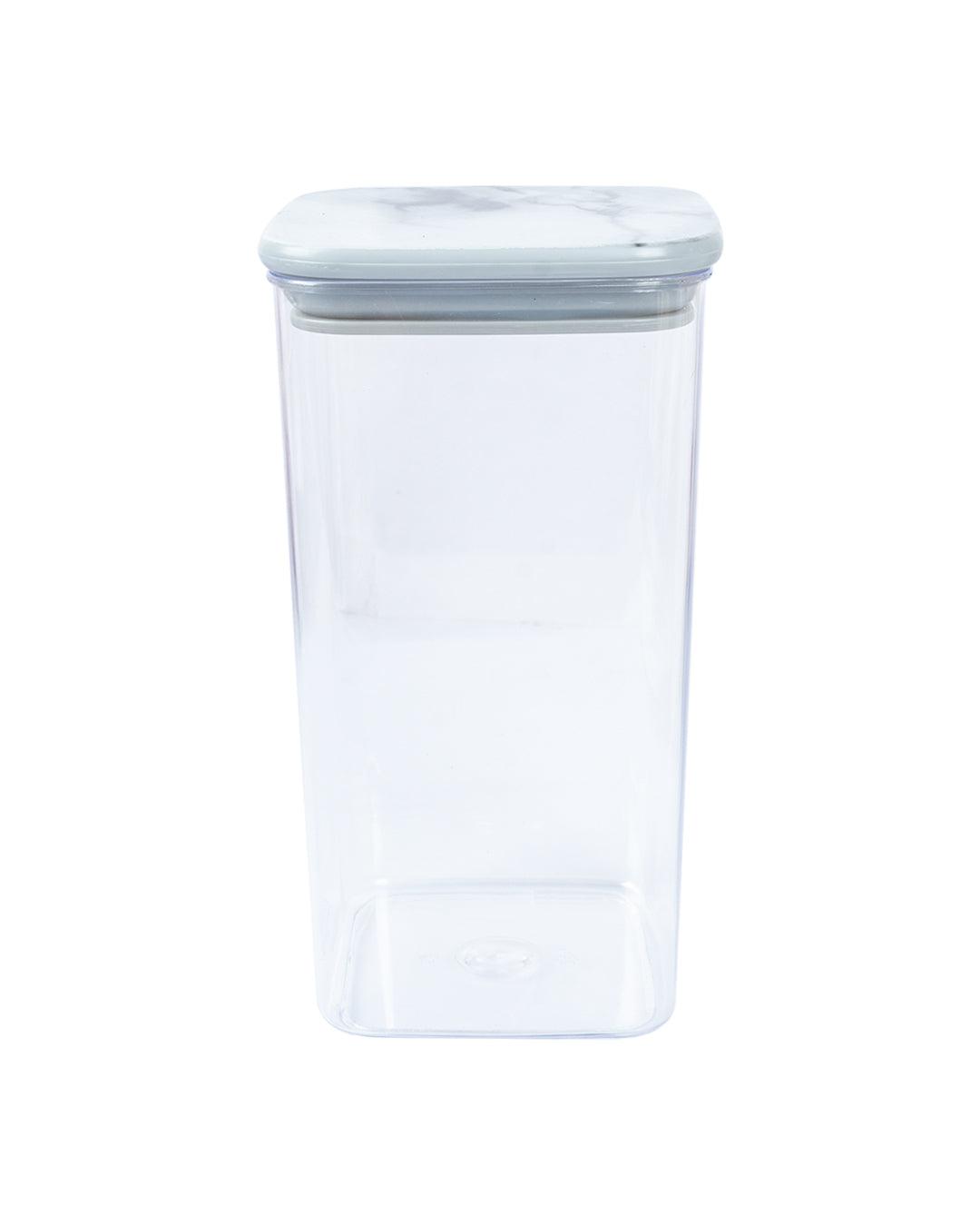 Sealed Jar, Grey, Plastic, 1.3 Litre - MARKET 99