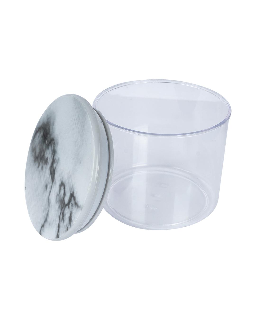 Sealed Jar, Grey, Plastic, 500 mL - MARKET 99