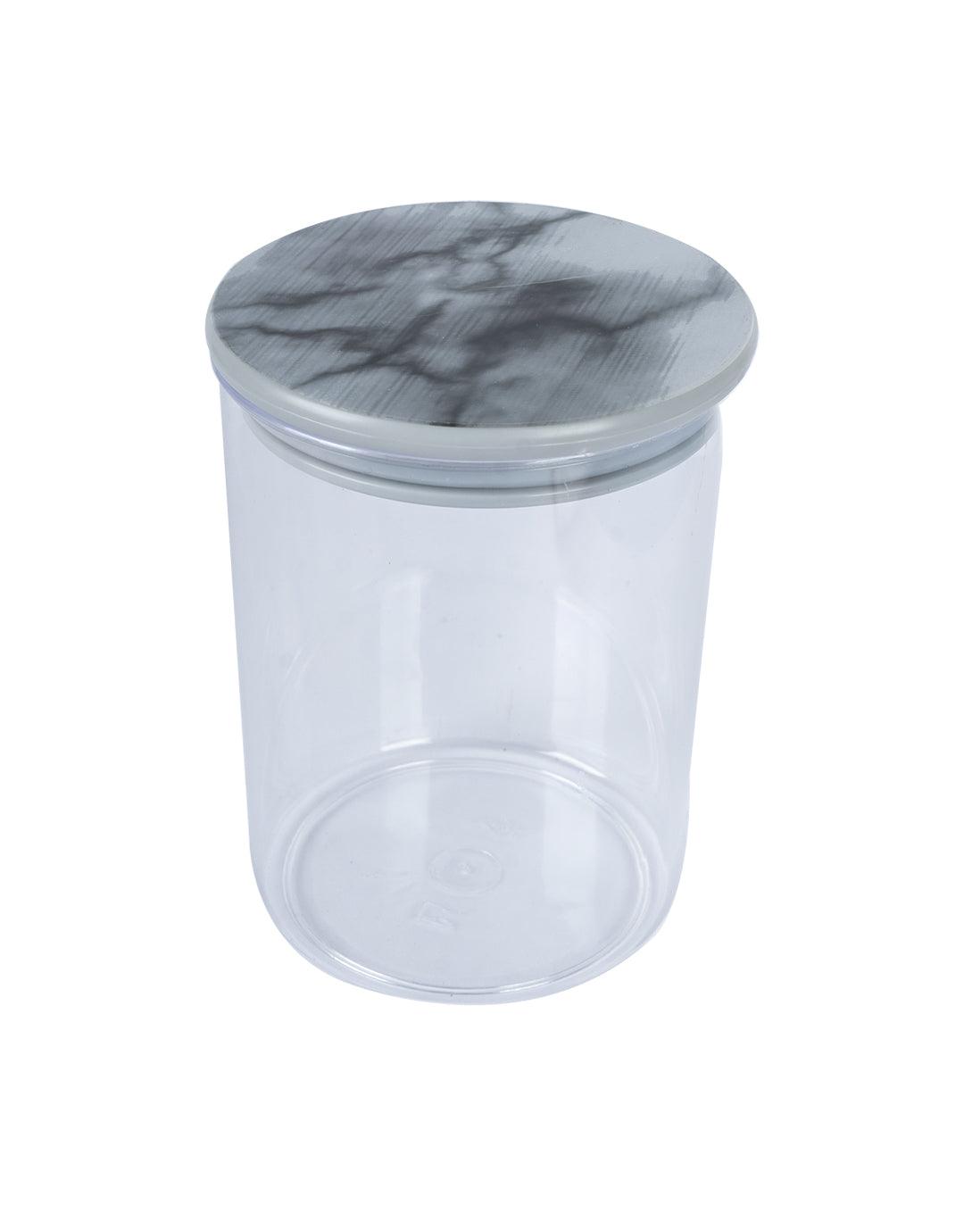 Sealed Jar, Grey, Plastic, 900 mL - MARKET 99