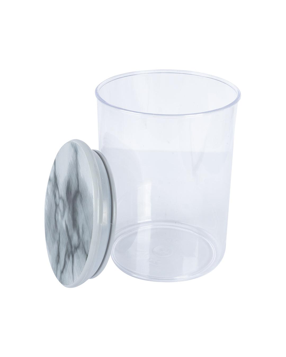 Sealed Jar, Grey, Plastic, 900 mL - MARKET 99