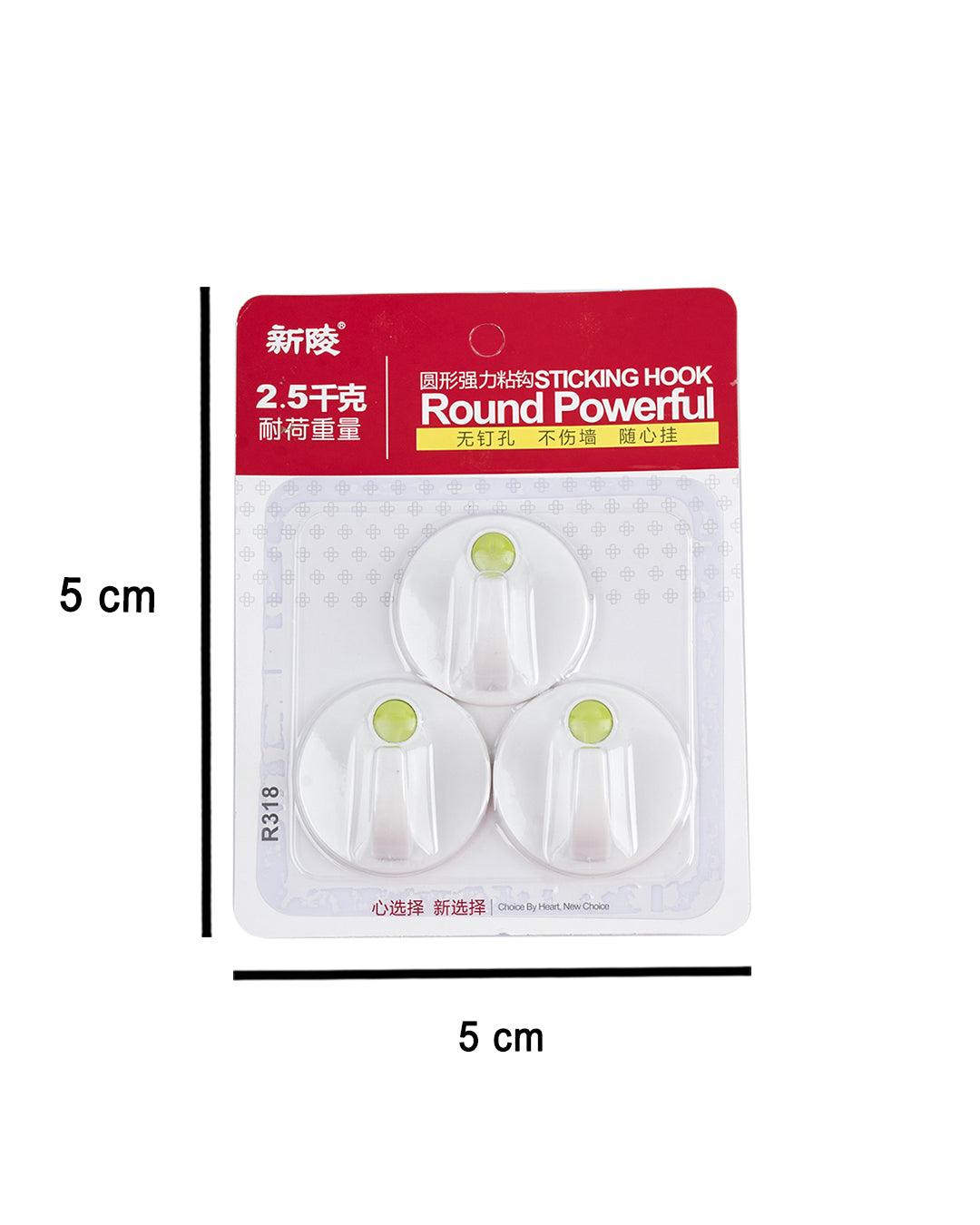 Buy Self Adhesive Hooks, Sticky Hooks, Green, Plastic, Set of 3 at the best  price on Sunday, April 7, 2024 at 6:00 pm +0530 with latest offers in  India. Get Free Shipping