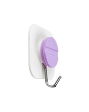 Self Adhesive Hooks, Sticky Hooks, Purple, Plastic, Set of 2 - MARKET 99