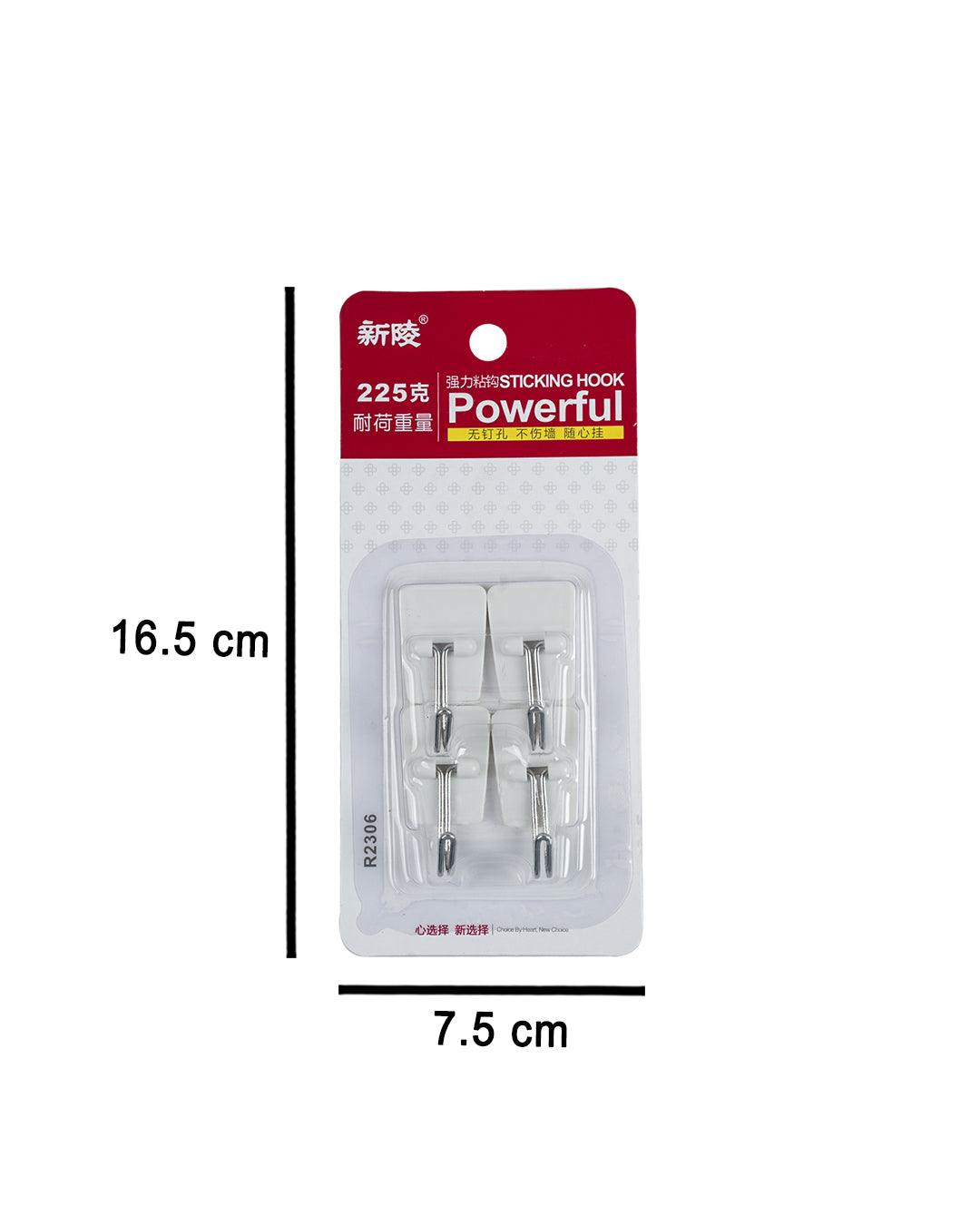 Buy Self Adhesive Hooks, White, Plastic, Set of 4 at the best price on  Tuesday, March 12, 2024 at 5:18 am +0530 with latest offers in India. Get  Free Shipping on Prepaid order above Rs ₹149 – MARKET99