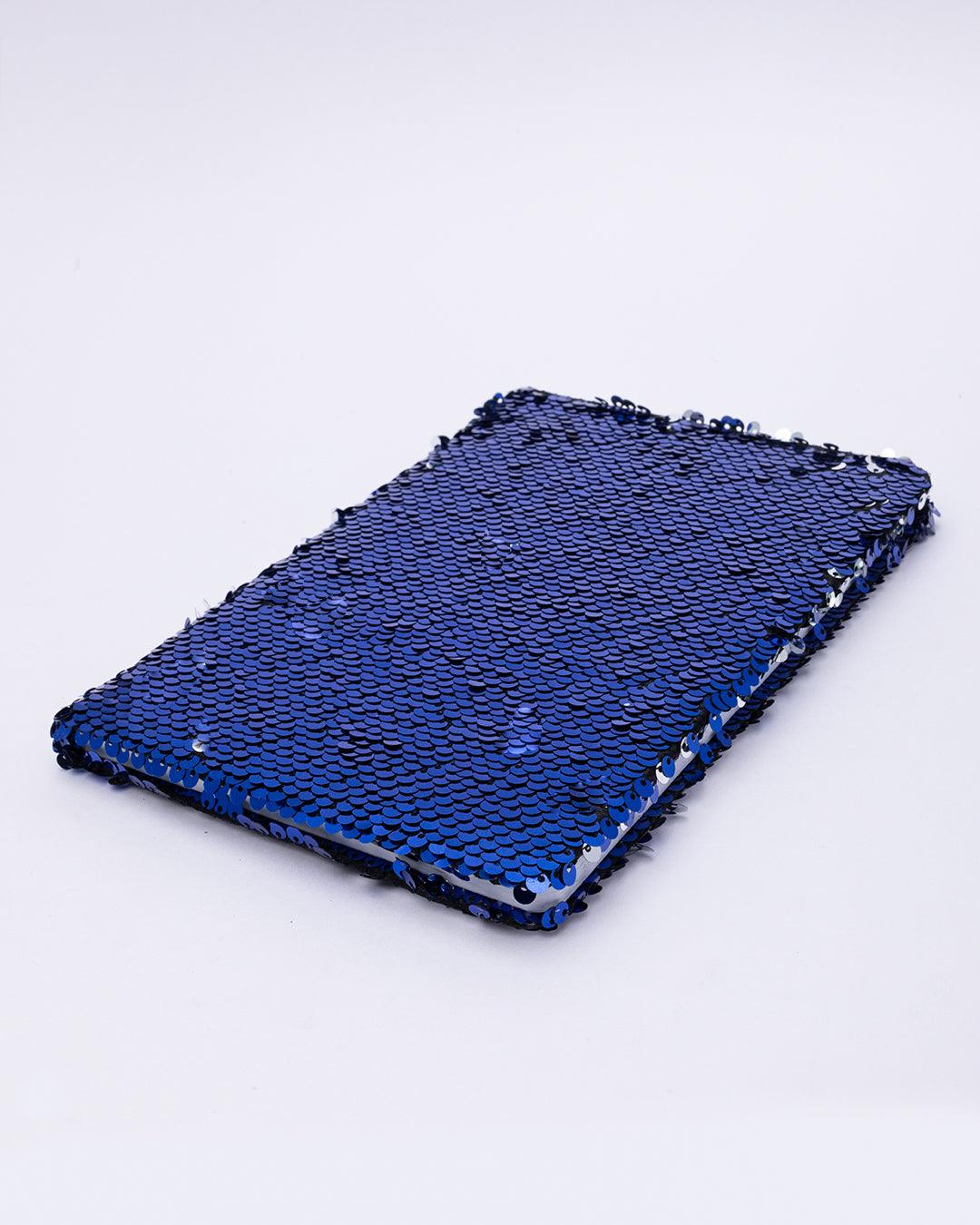 Sequin Notebook, Colour Changing & Reversible Notebook, Blue, Paper - MARKET 99