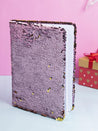 Sequin Notebook, Colour Changing & Reversible Notebook, Pink, Paper - MARKET 99