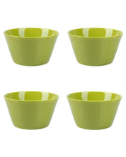 'SHEEN GREEN' Hand Glazed Dining Bowl Katoris In Ceramic (Set of 4, 480 mL) - MARKET 99