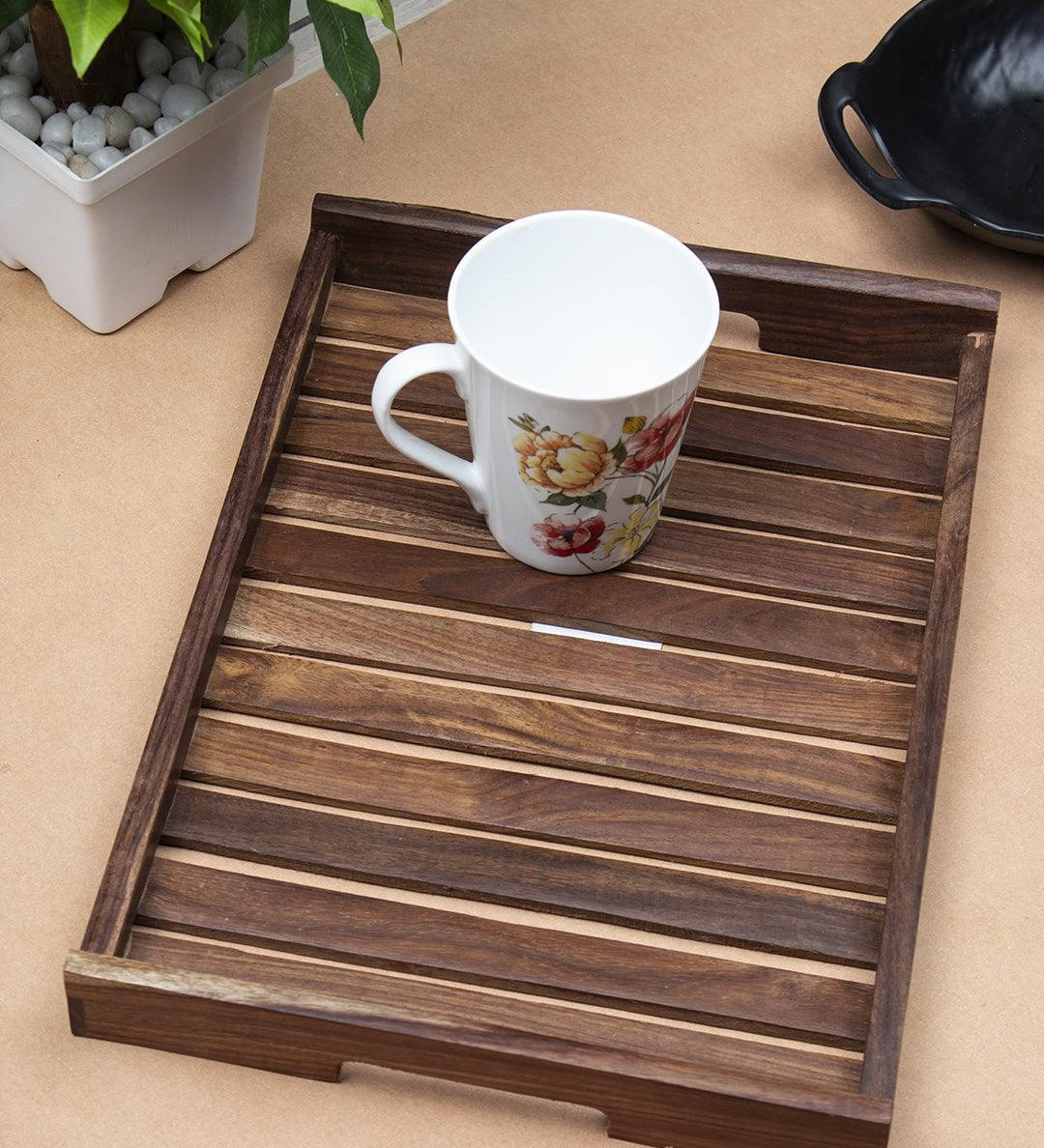 Sheesham Wood Handcrafted Large Serving Trays