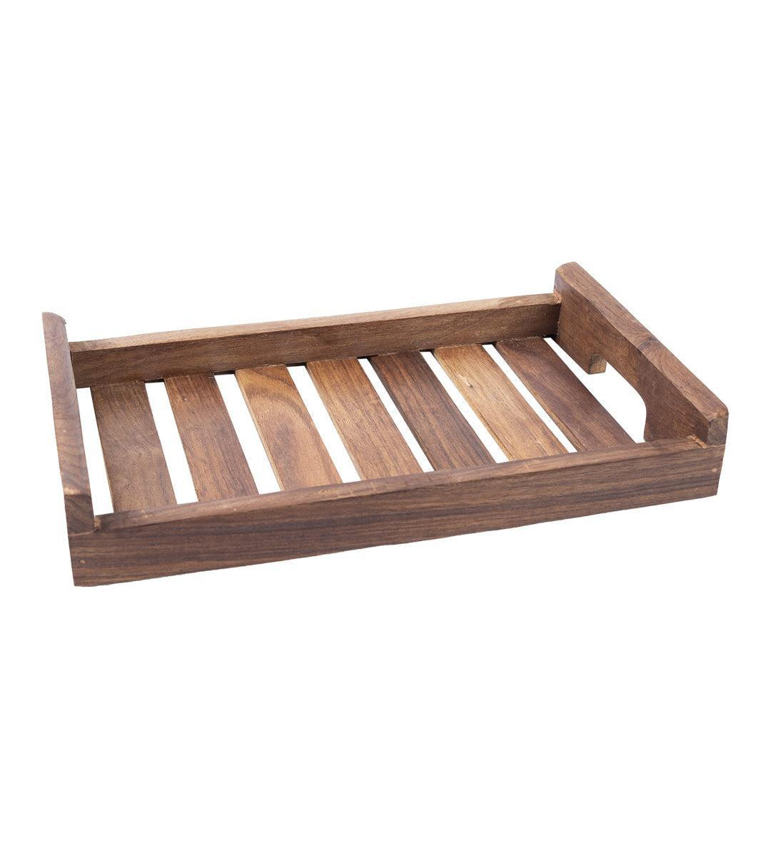 Sheesham Wood Handcrafted Small Serving Tray