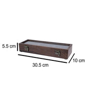 Sheesham Wood Rectangular Spice Box With Hand Carving (3 Compartments) - MARKET 99